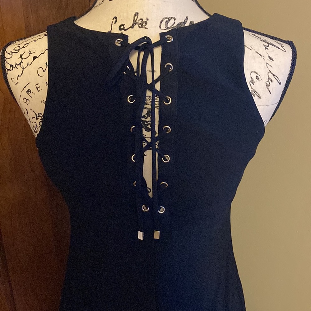 WHBM Midi LBD with lacing detail on back! Awesome!